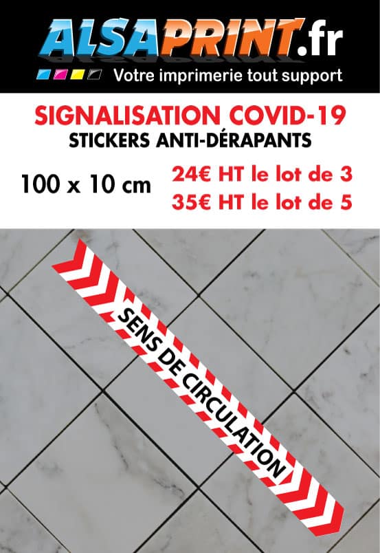signalisation covid-19 sens circulation