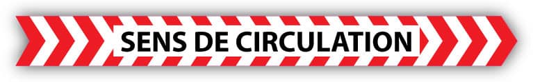 SIGNALISATION COVID-19 bande sens de circulation